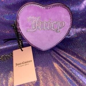 Juicy Couture Purple Heart-Shaped Bag